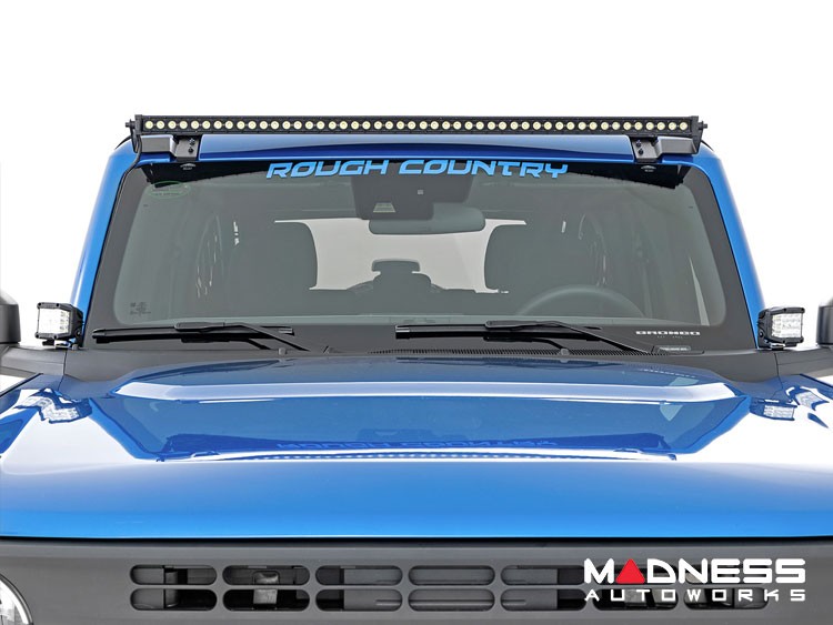 Ford Bronco Windshield Light Bar Kit by Rough Country 50